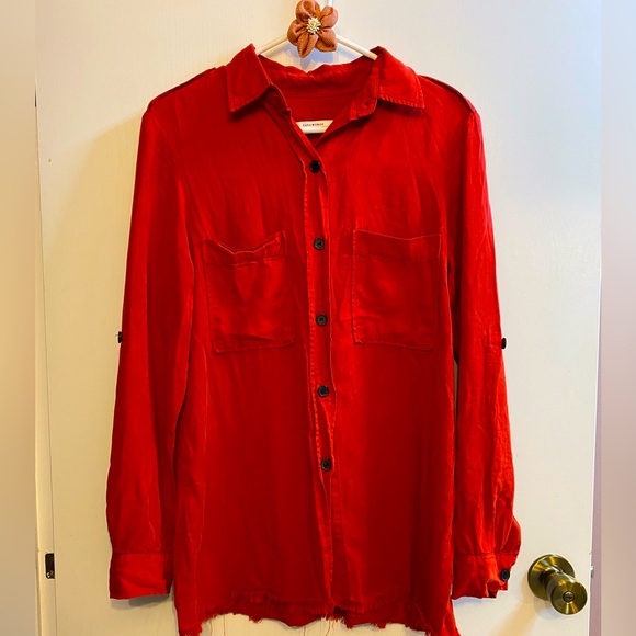 Zara Tops - ZARA | Women’s size medium long sleeve denim button down top